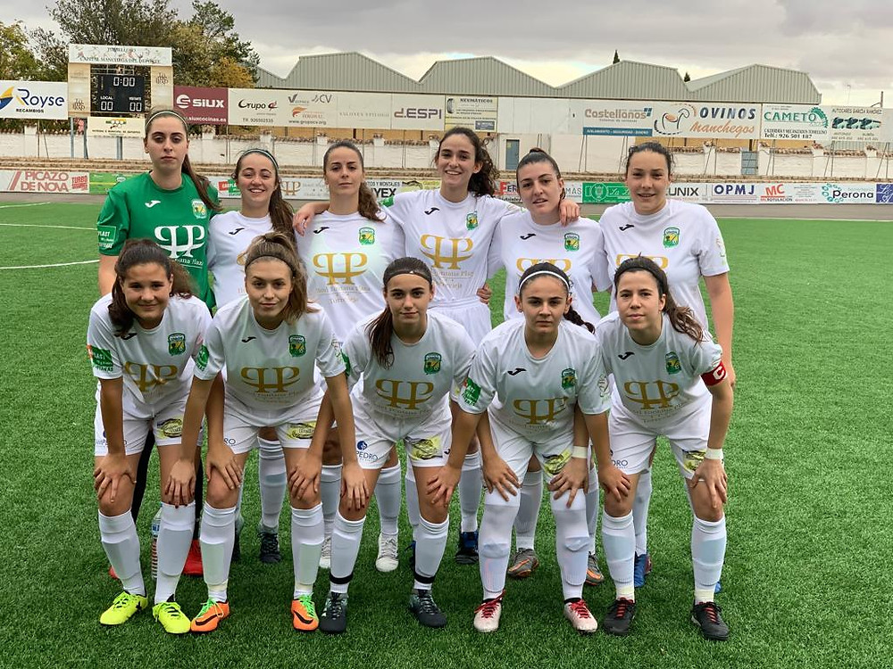 Once inicial del Unión Tomelloso frente al Miguelturreño