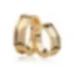 Par de Aliança Casamento de Ouro 18k Luxuri II Anatômica 7,0mm com Diamantes