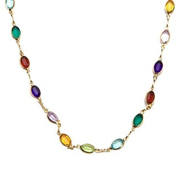 Corrente de Ouro 18k Cartie de 40cm com Zircônias Ovais