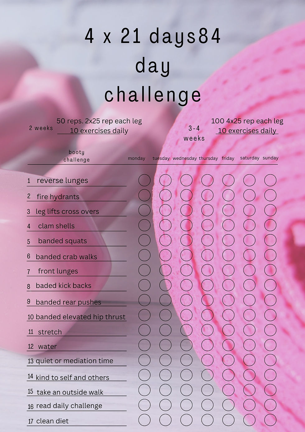 84 day booty challenge