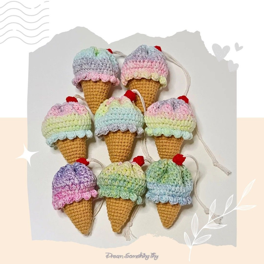 🍦雪糕鎖匙扣/ 耳機收納袋仔/ 小束口袋🍦