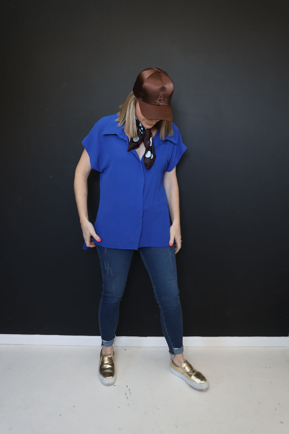 Thumbnail: Vibrant Blue Summer Top
