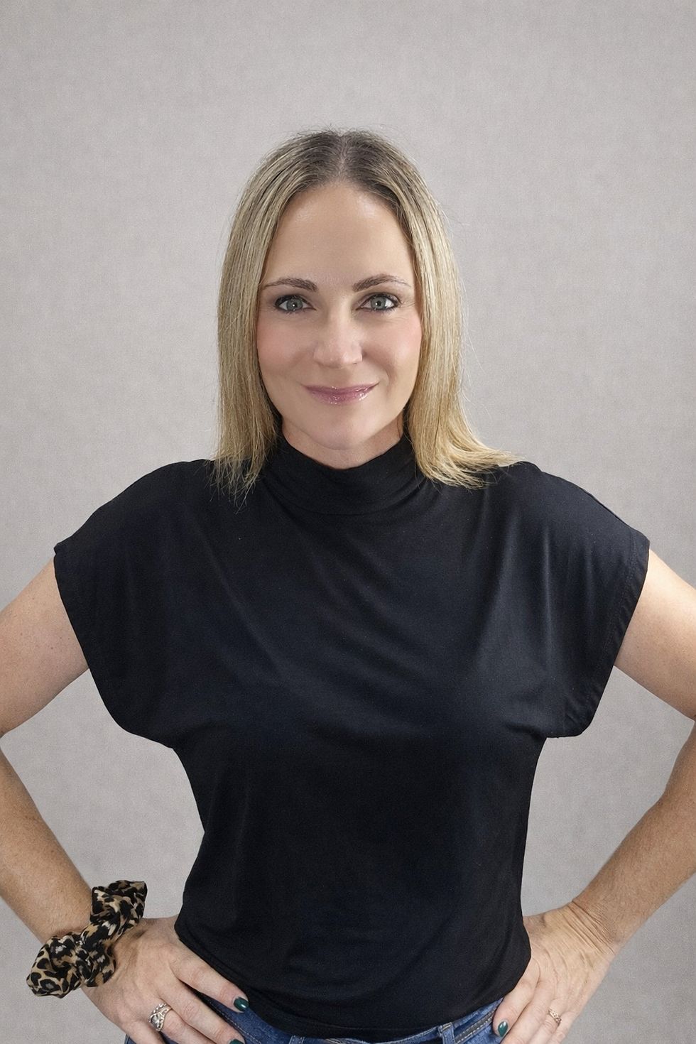 Thumbnail: BLACK TURTLENECK TOP