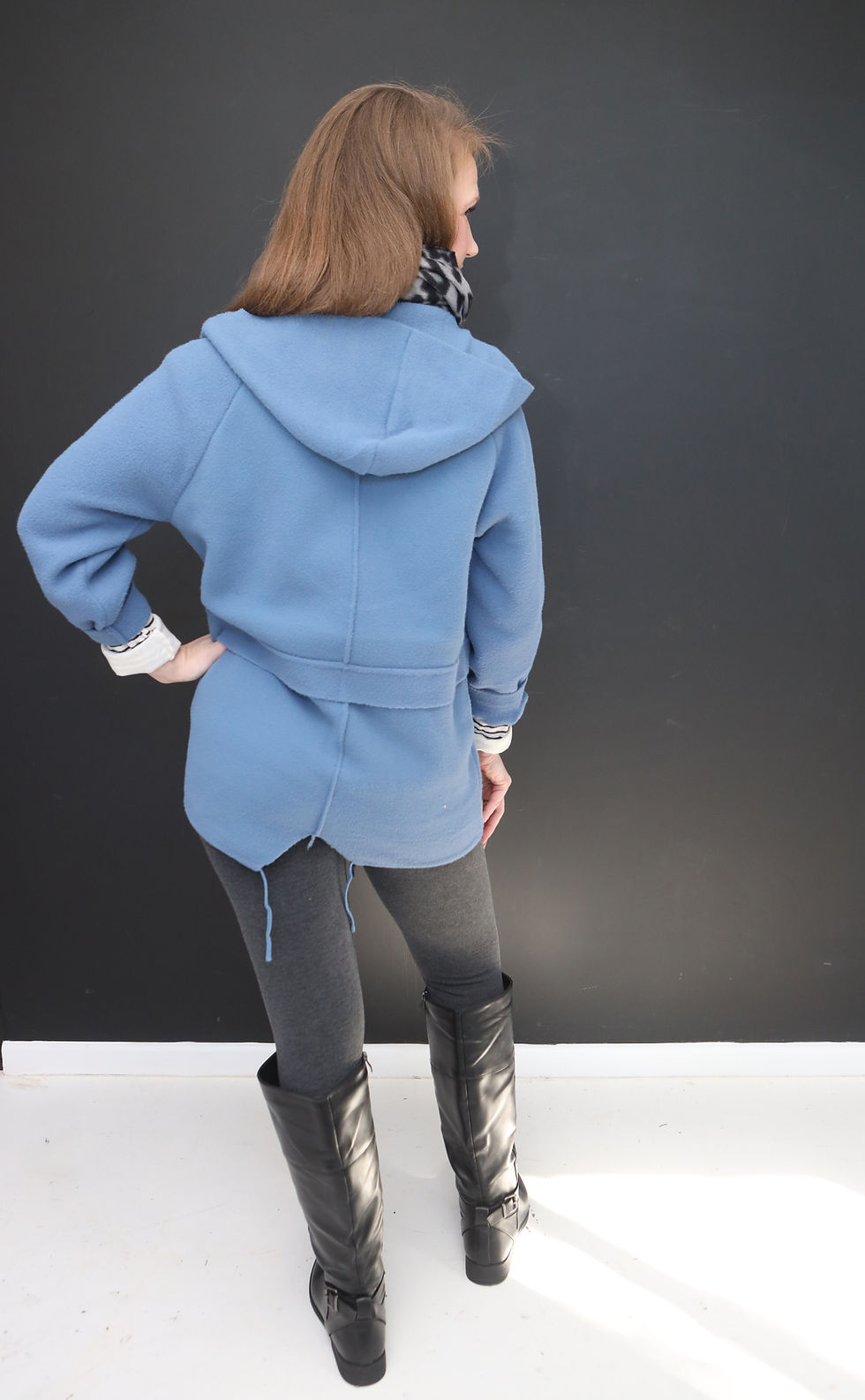 Thumbnail: Airforce Drawstring knit Coat