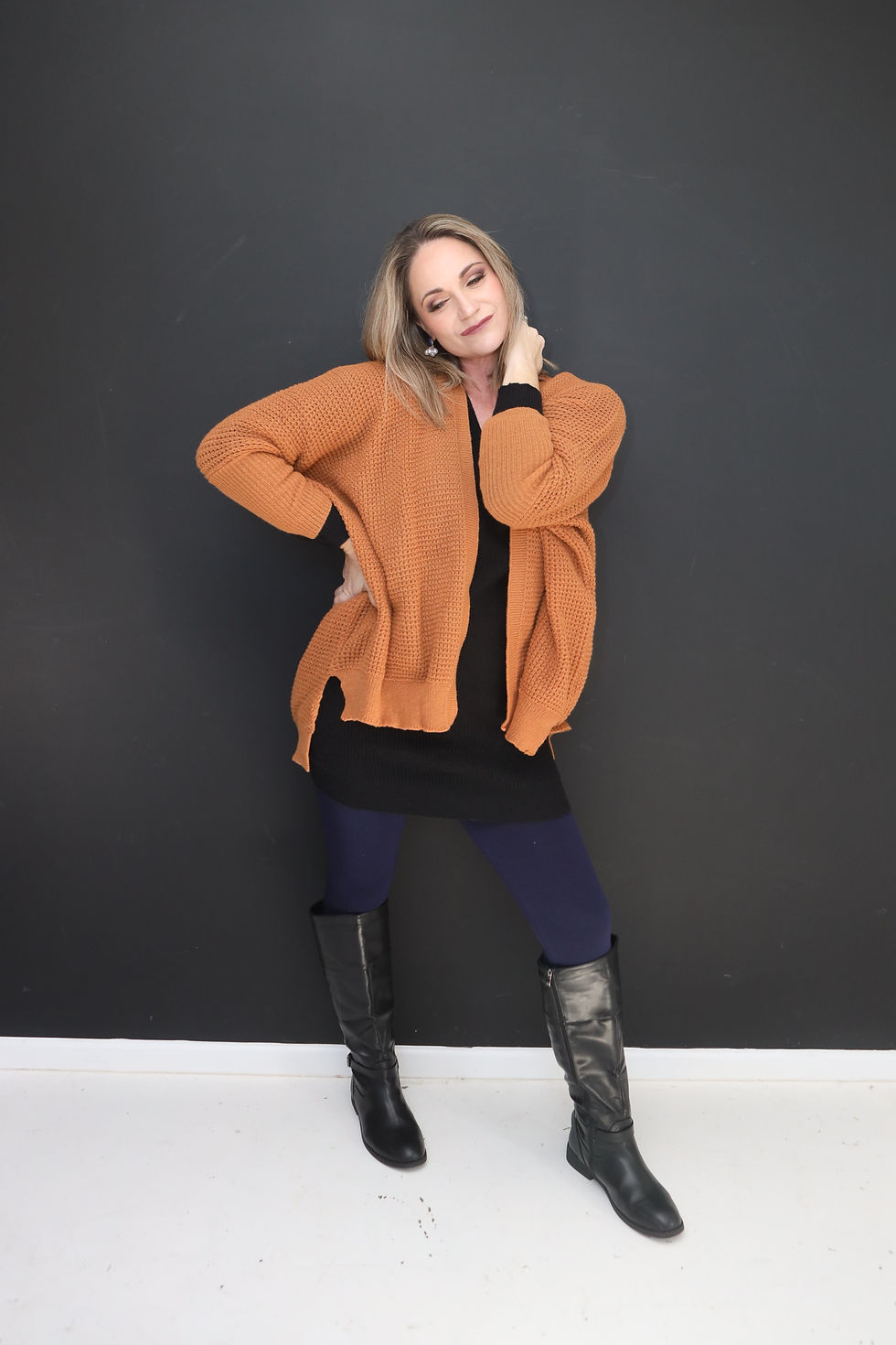 Thumbnail: Cinnamon Toffee Batwing Knit
