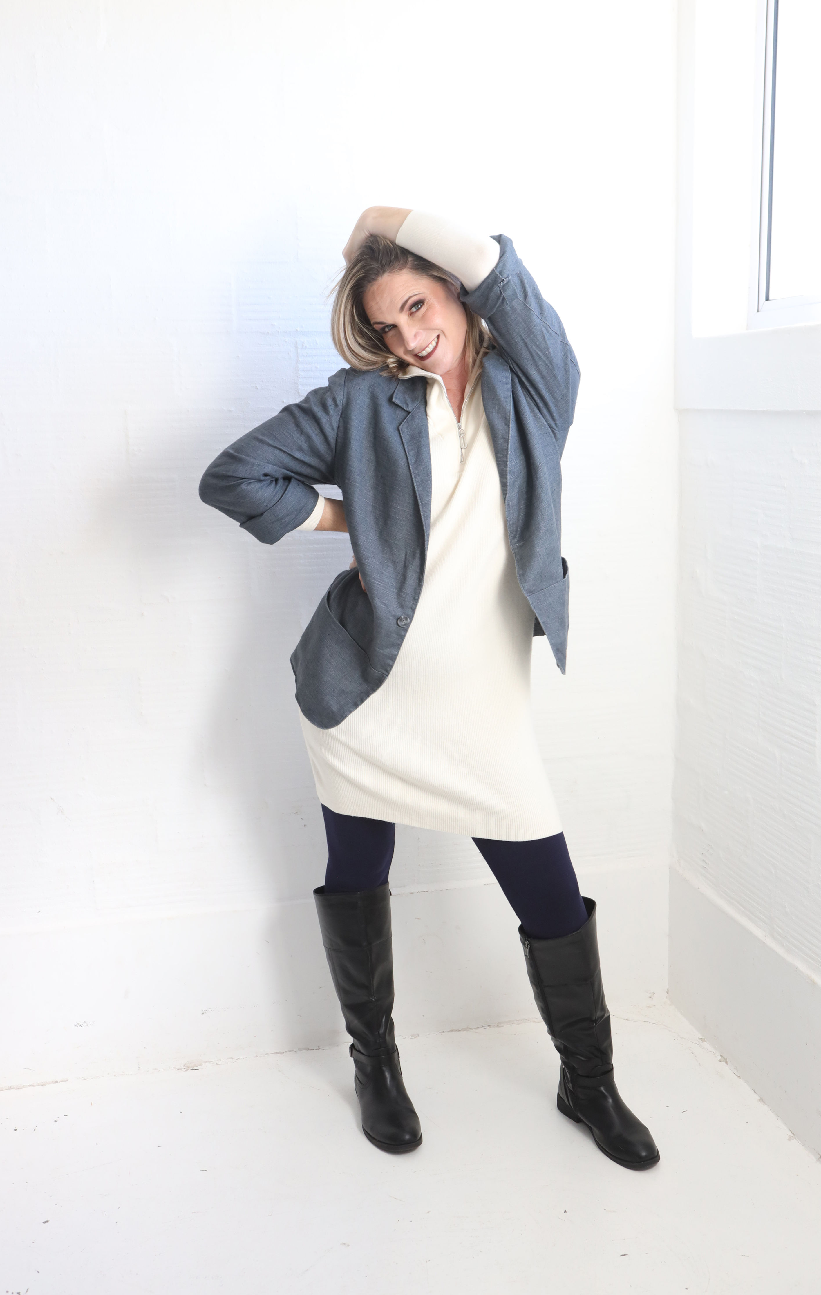 French Vanilla Knit Dress