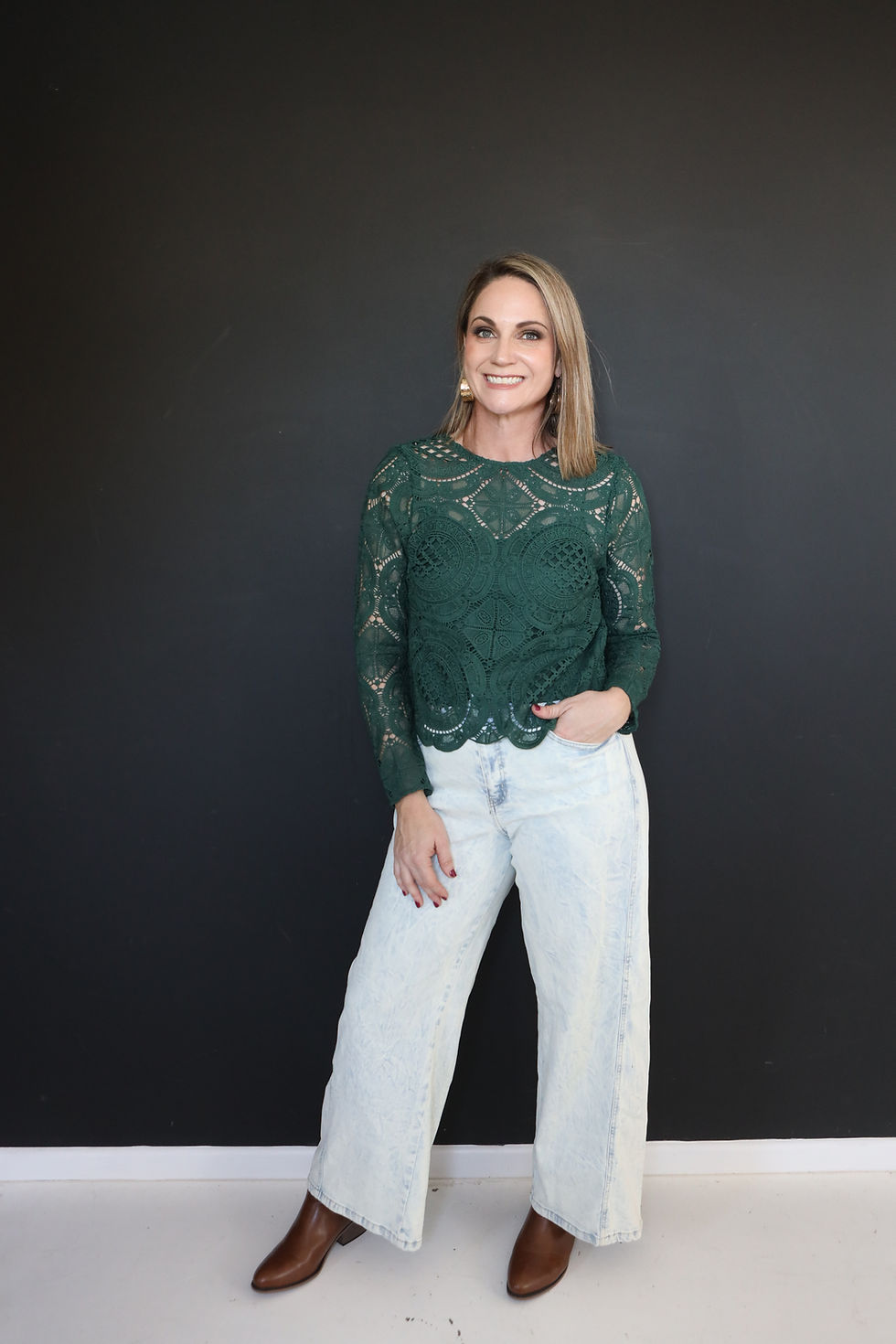 Thumbnail: LUX FOREST LACE TOP