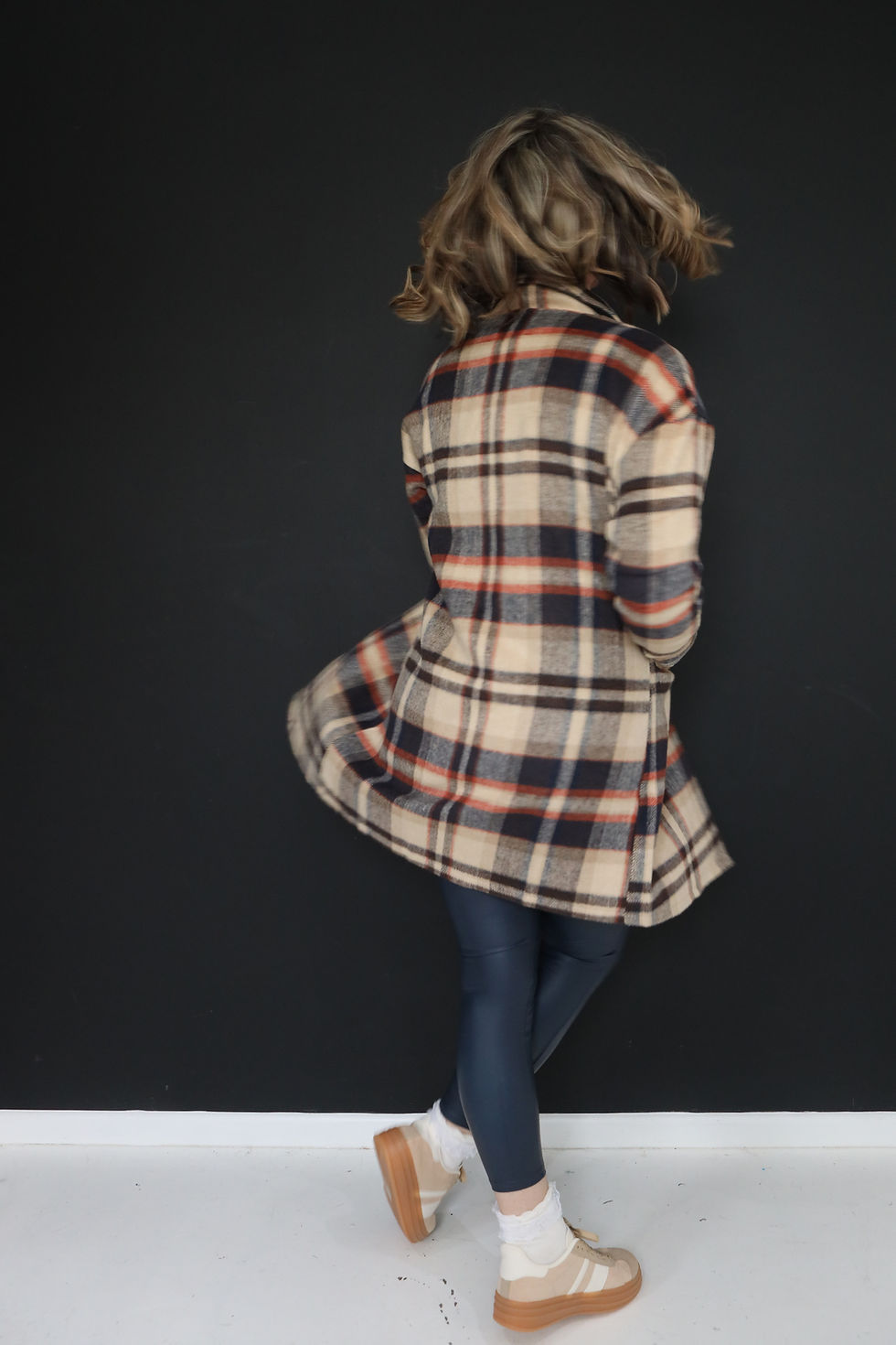 Thumbnail: NAVY SAND BURNT ORANGE SHACKET