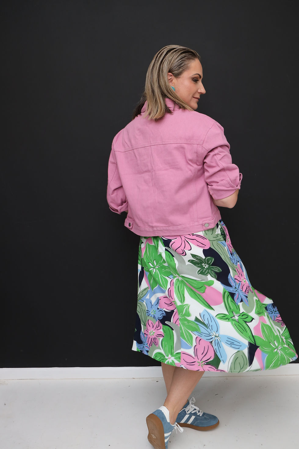 Thumbnail: Blush Violet Denim Jacket