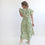 Thumbnail: SAGE BLOOMS PETAL WRAP DRESS