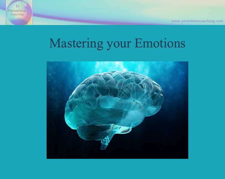 a poster that says mastering your emotions on it