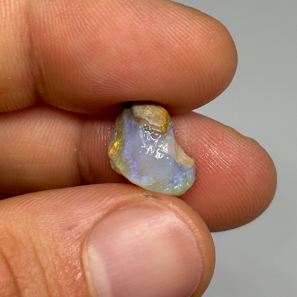 Thumbnail: Australian Coober Pedy Dual Patterned Opal Stone Cutter