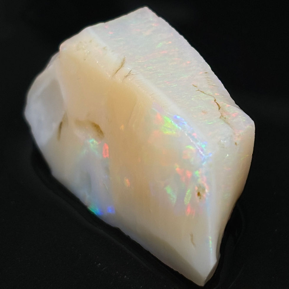 Thumbnail: Huge Rare Professional Exotic Single Rough Brazilian Raw Opal Full Color Bar