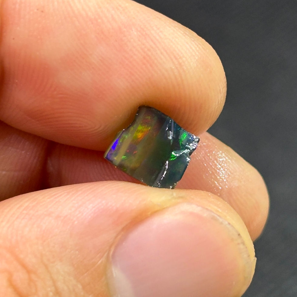 Thumbnail: Raw African Welo Ethiopian Color Stroke Opal Pair