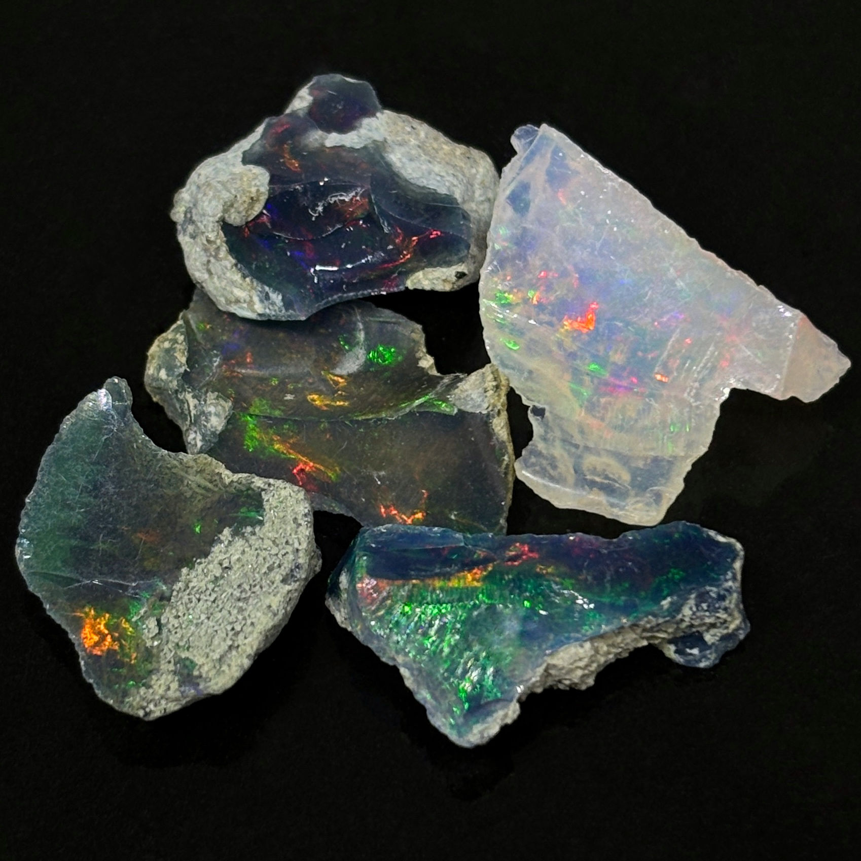Uncut Welo Ethiopian Color Lot Opal Rough