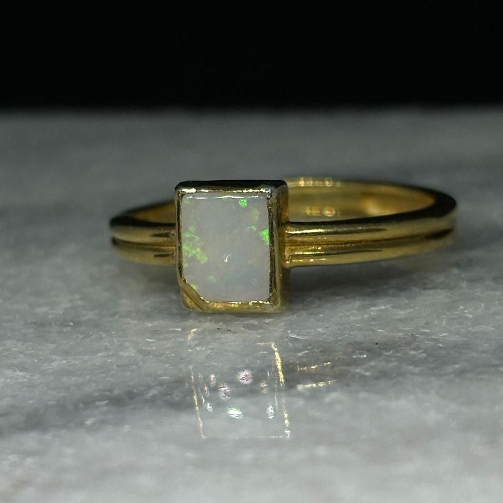 Thumbnail: Pink Spencer Idaho Rustic Framed Opal Ring