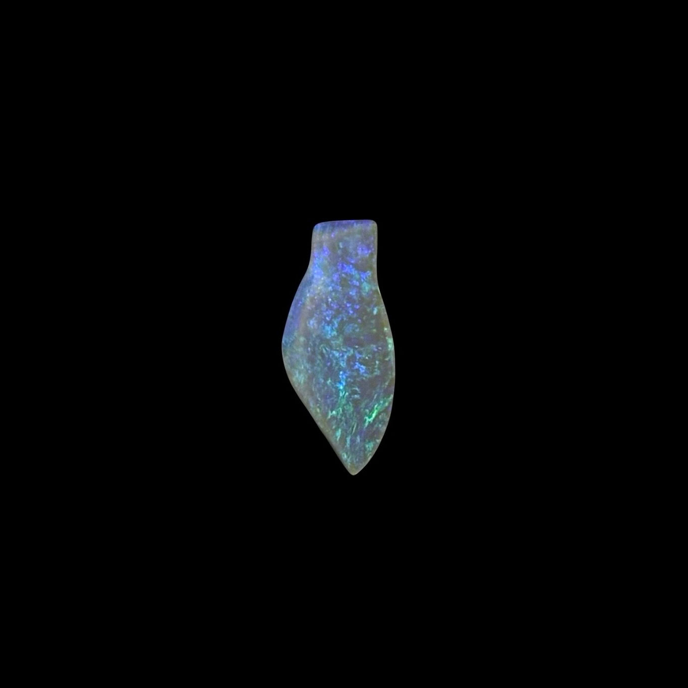 Polished Australian Lightning Ridge Sparking Blade Opal Stone