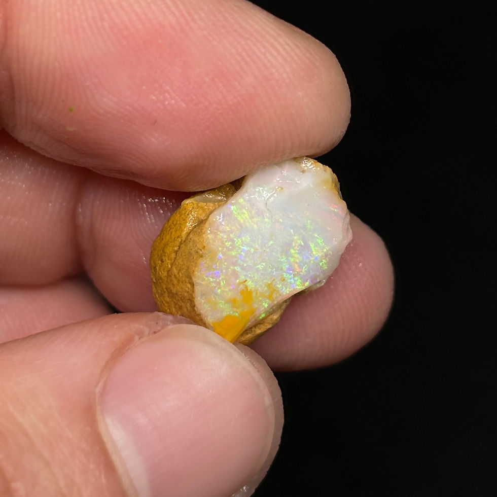 Thumbnail: Nice Colorful Australian Coober Pedy Opal Rub