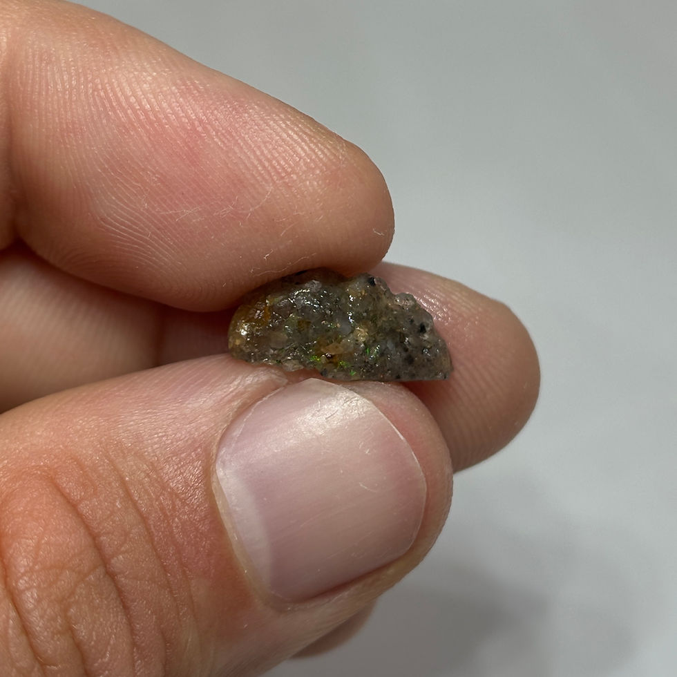 Thumbnail: Delightful Uncut Vernon Parish Louisiana Fire Opal Stone Parcel
