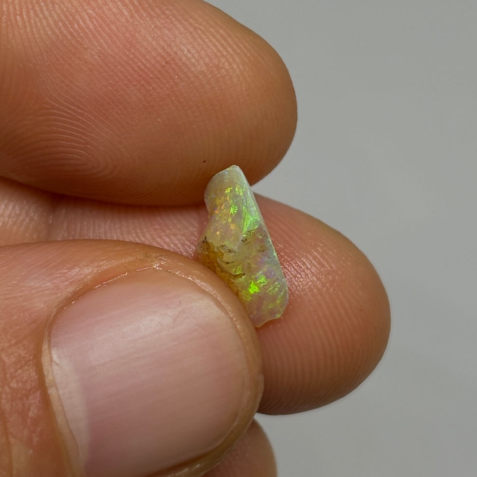 Thumbnail: Rough Australian Lambina Color Twister Opal Stone