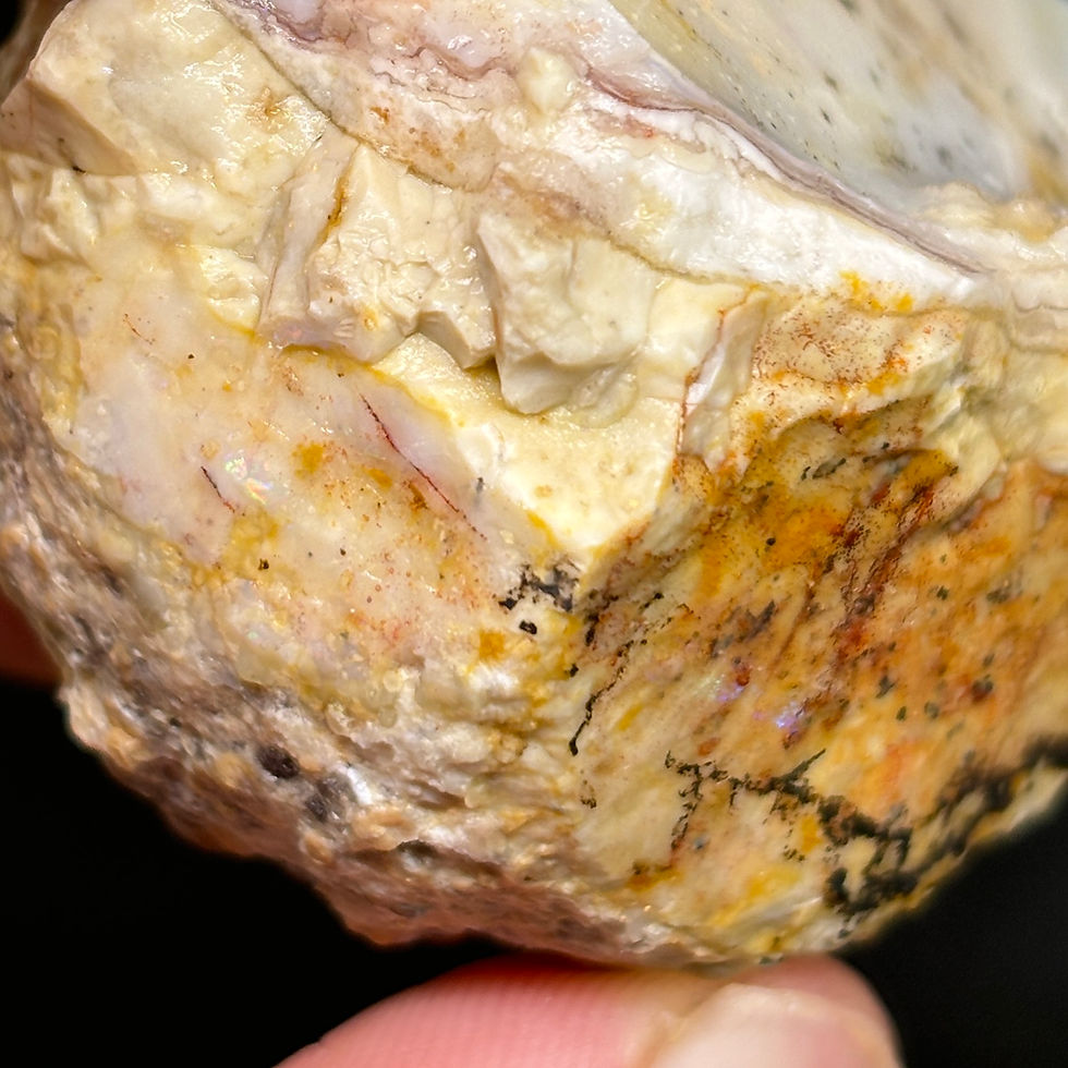 Thumbnail: Astonishing High End Pink Spencer Idaho Opal Mineral Collectors Gemstone