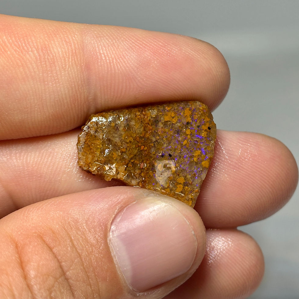 Thumbnail: Raw Comely Louisiana Vernon Parish Hidden Fire Opal Parcel