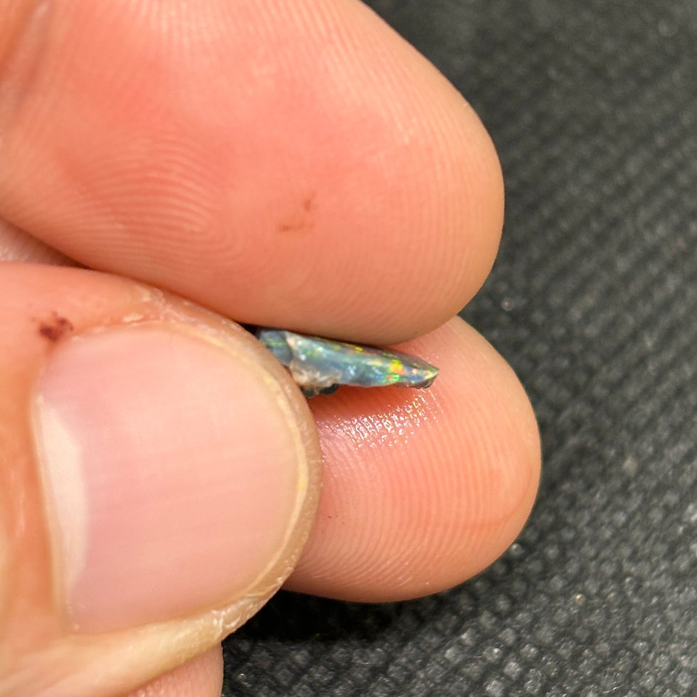 Thumbnail: Gorgeous High End Australian Lightning Ridge Single Black Opal Rough