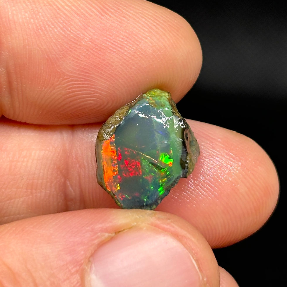 Thumbnail: Exotic Uncut Welo Ethiopian Double Pattern Opal Cutter