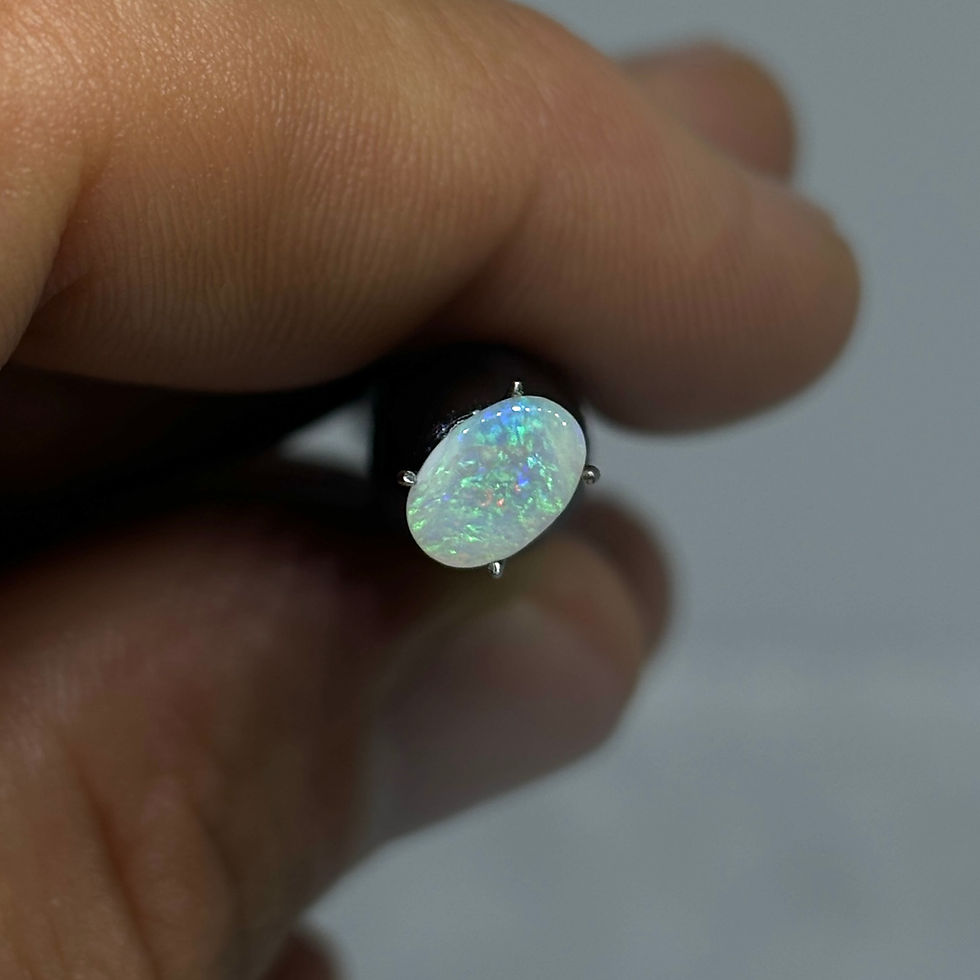 Thumbnail: Polished Australian Coober Pedy Serpentine Opal Stone