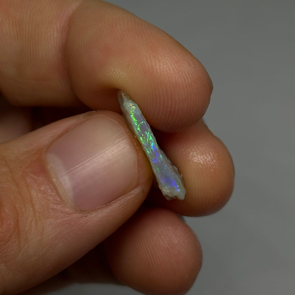 Thumbnail: Beaming Australian Lightning Ridge Single Opal Cutter
