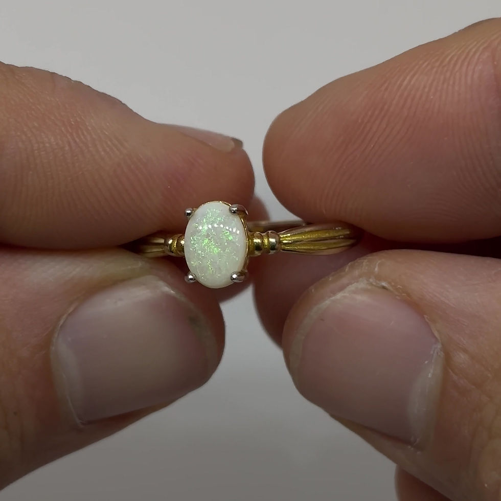 Thumbnail: Australian Lambina Renaissance Ribbon Opal Ring