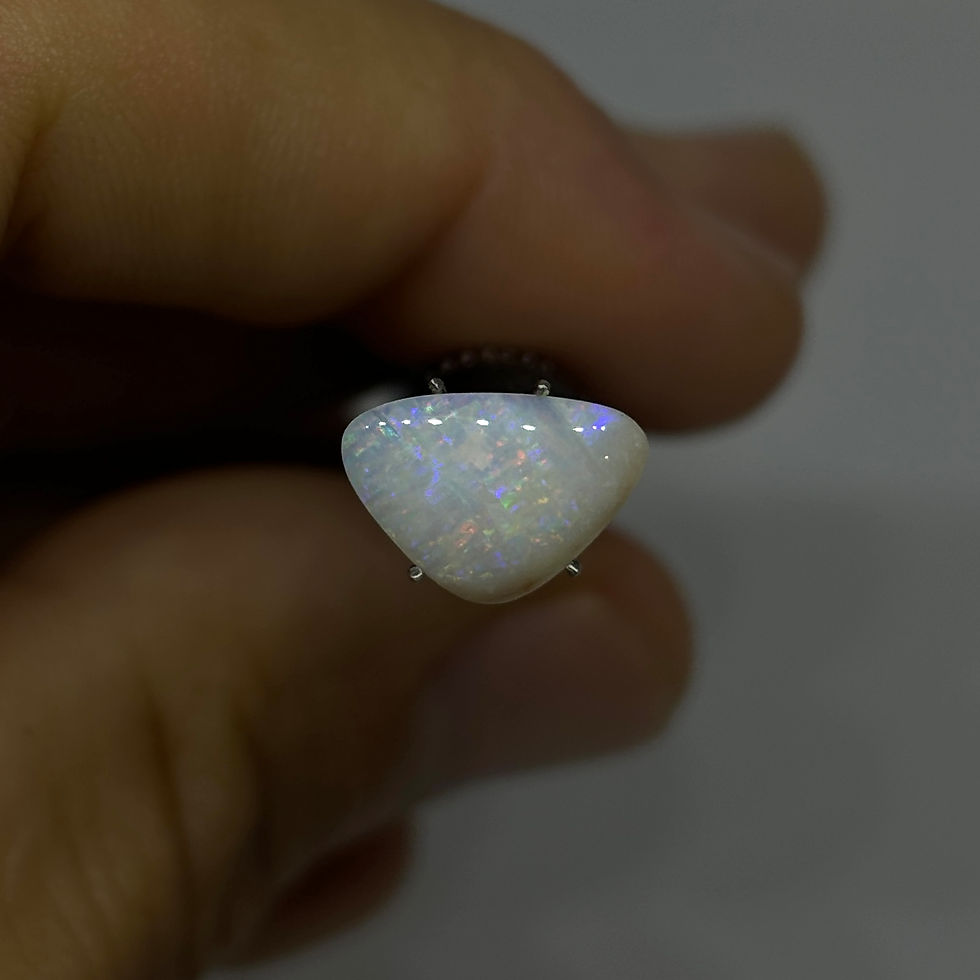 Thumbnail: Polished Australian Lightning Ridge Wide Bend Opal Stone