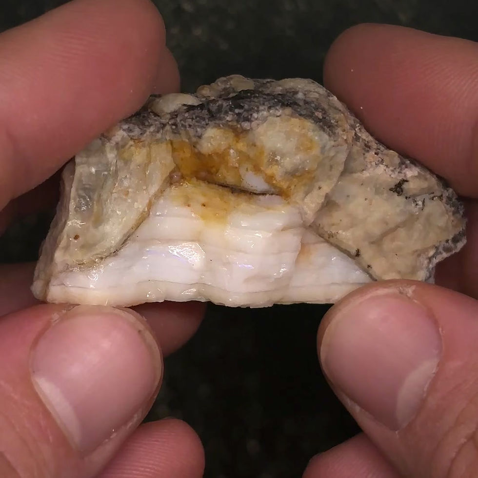 Thumbnail: Beautiful Top Colored/Middle Barred Spencer Idaho Opal Stone