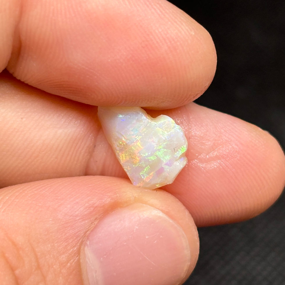 Thumbnail: Gorgeous Bright Zebra Striped Single Brazilian Opal Stone Cutter