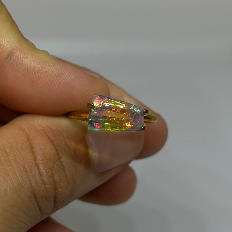 Thumbnail: Polished Bubbly Welo Ethiopian Opal Stone