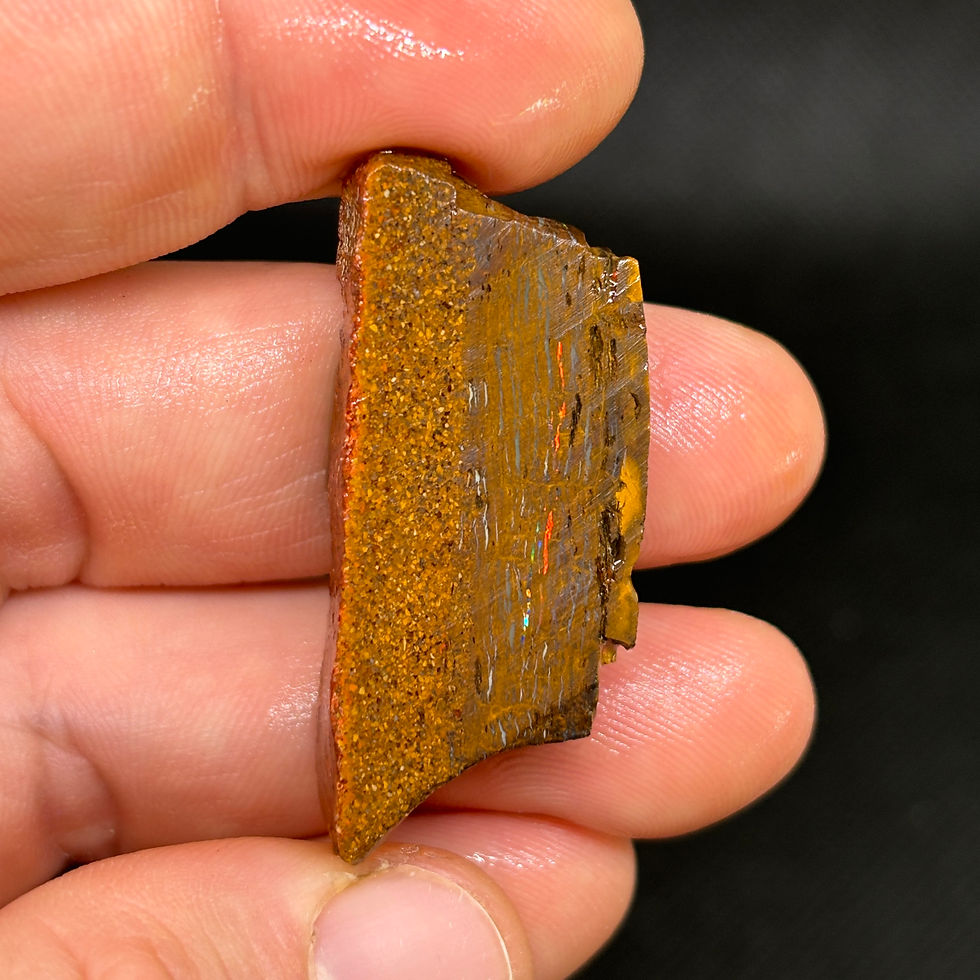 Thumbnail: Rough Queensland Australian Color River Boulder Opal Pair