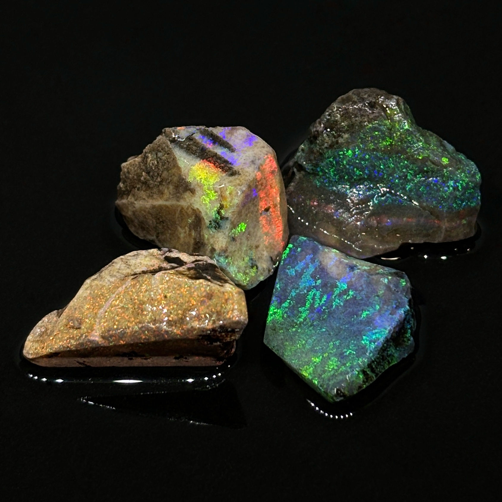 Rough Pizzazz Australian Andamooka Opal Stone Parcel