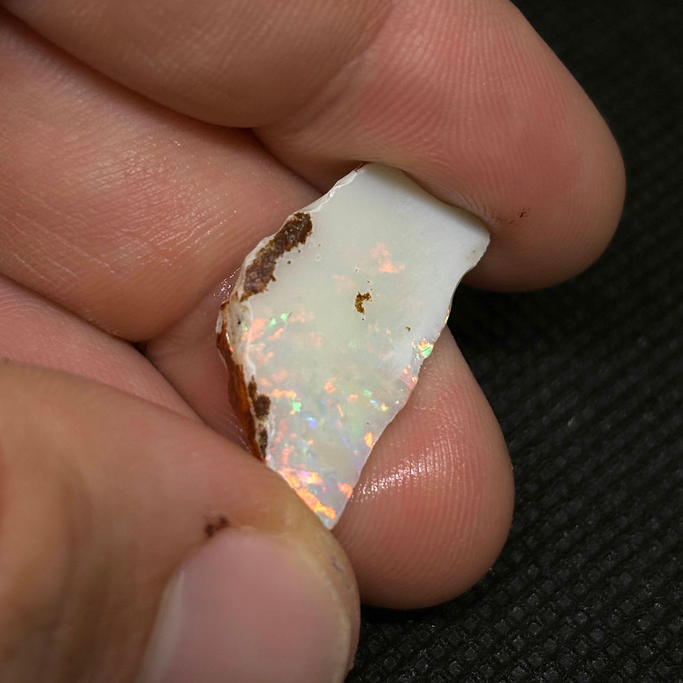Thumbnail: Top Professional Grade Lambina Rough Opal With Rare Full Color Pattern