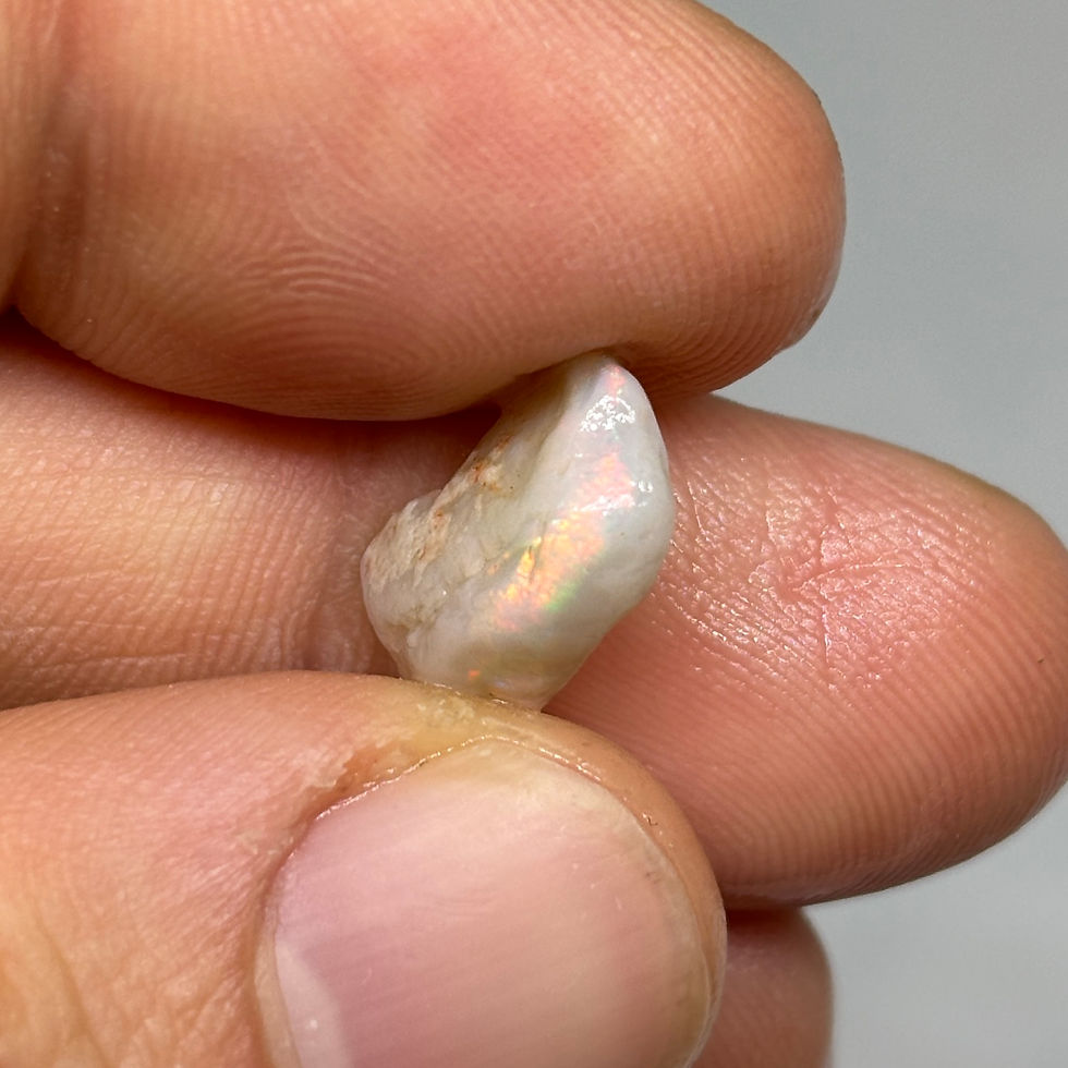 Thumbnail: Thick Glowing Australian Coober Pedy Opal Cutter