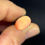 Thumbnail: Polished Mexican Fire Orange Streaked Opal Stone