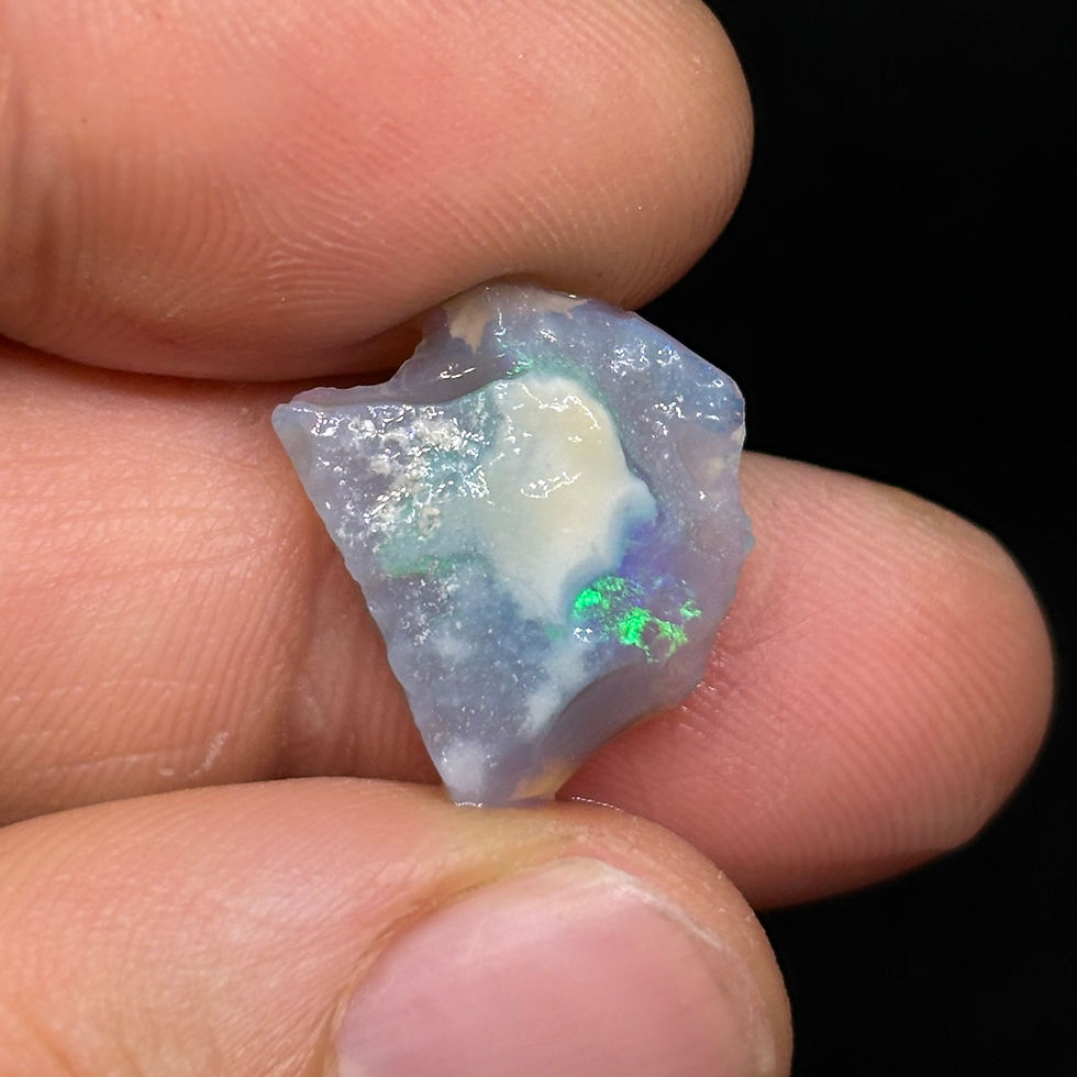 Thumbnail: Australian Lightning Ridge Color Peeking Raw Uncut Opal