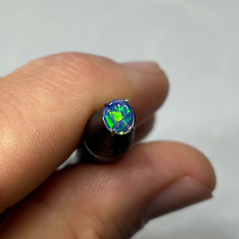 Thumbnail: Polished Buzzing Welo Ethiopian Opal Stone