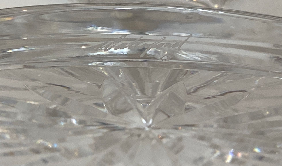 Thumbnail: RARE MASTER CUTTER Waterford 11” Footed Centerpiece Bowl Scalloped + (Colleen)