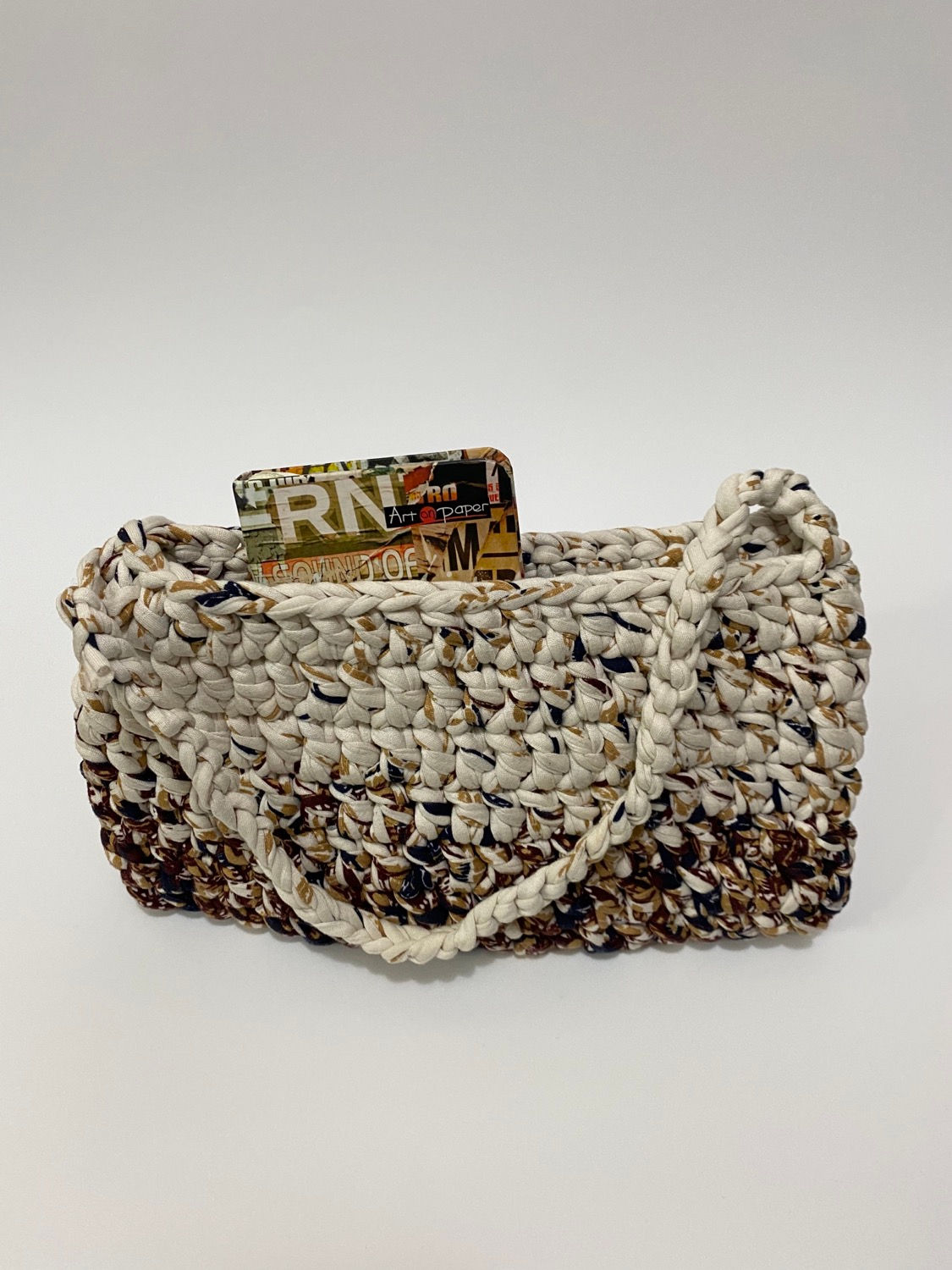 Mesh Beige Small Bag