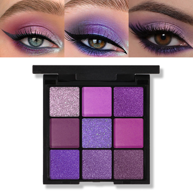 Thumbnail: Paleta de sombras com 9 cores