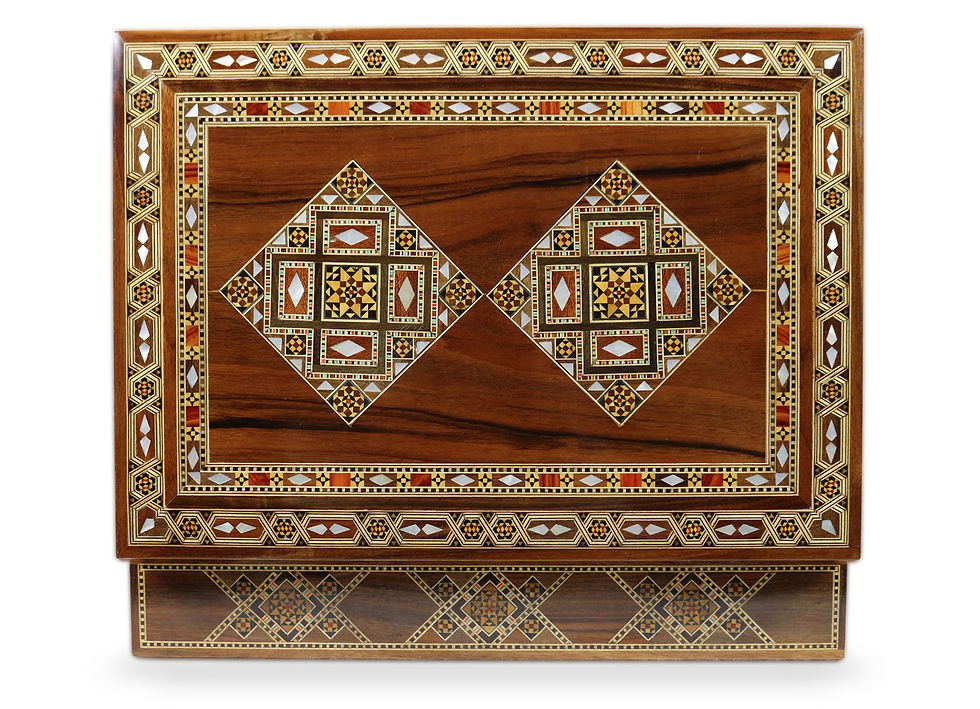 الصورة المصغرة: Holz Mosaik Schatulle K40301