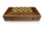 Thumbnail: Holz Backgammon/Schach Brett inkl. Holz Steine BC590