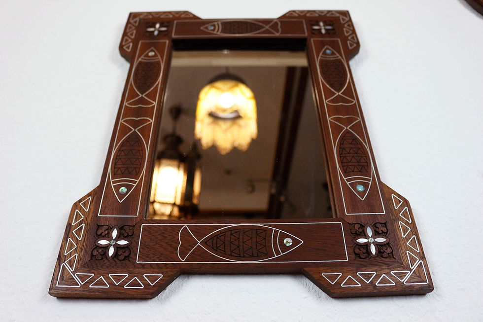 Thumbnail: Bilderrahmen/Spiegelrahmen aus massivem Naturholz R32030S