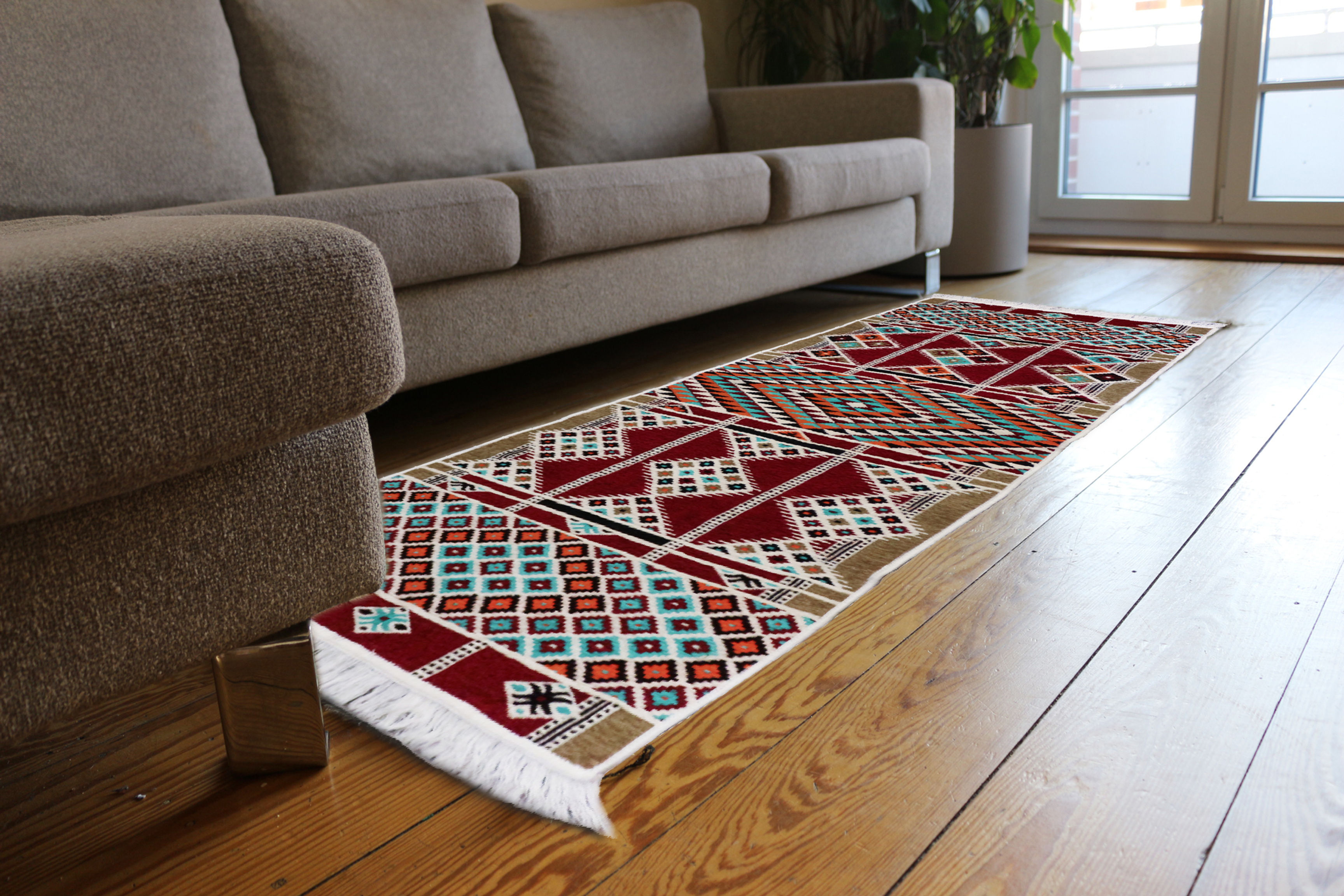 Läufer 65x200 cm Waschbarer Teppich,S1323