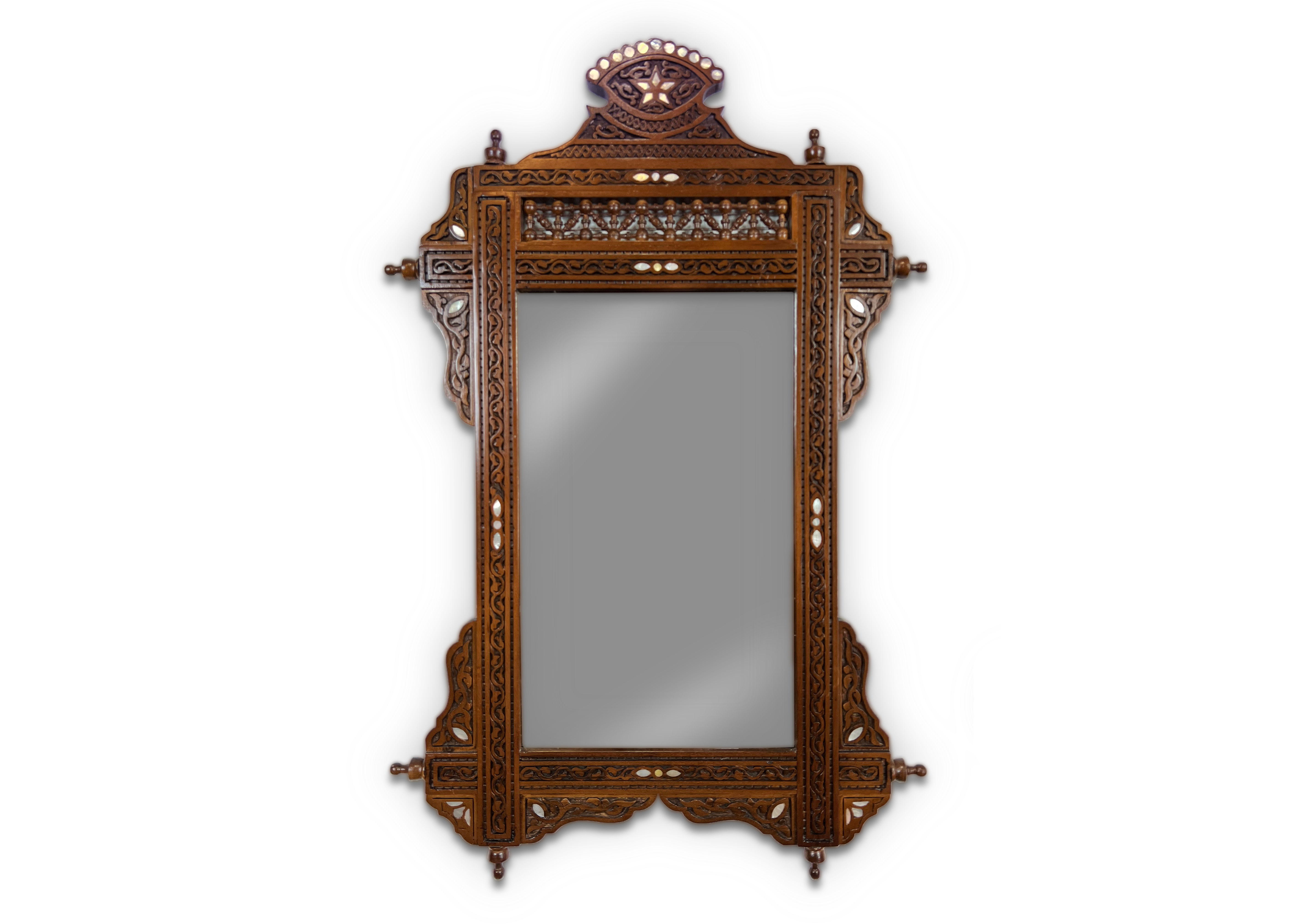 Bilderrahmen/Spiegelrahmen aus massivem Naturholz R38052S